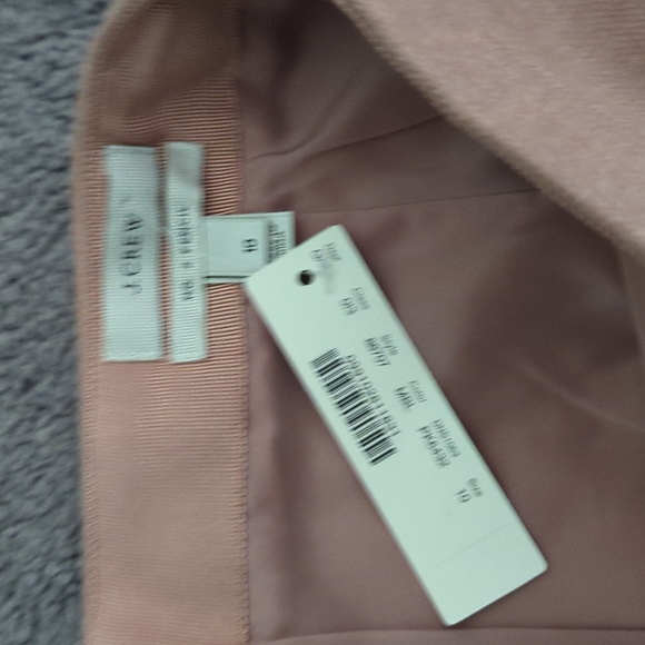 Pink wool JCrew skirt sz 10 NWT - Picture 3 of 4